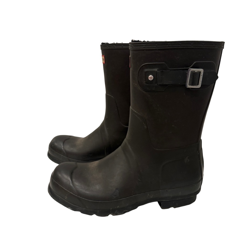 Hunter Men’s Original Short Rain Boots Black size US 12 - Picture 4 of 12